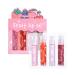 4Pcs Roll On Lip Oil Hydrating Lip Gloss Set Lip Shine Fruit Lip Gloss Transparent Plumping Lip Gloss Natural Shiny Crystal Jelly Liquid Lipstick Long Lasting Lip Care for Women & Girl (4 PCS A001)
