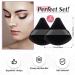 2Pcs Triangle Powder Puff Velvet Velour Puffs Soft Face Makeup blender Washable and Reusable Makeup Tool - Buy Online on GoSupps.com