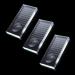 2-In-1 Eyelash Extension Crystal Pallet  Glass False Lashes Stand Tray  Strip Tile Holder For Lashes Adhesive Glue  Nail Art Painting Color Toning Glass Board (3Pcs)