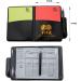 Soccer Referee Kit with Checkered Linesman Flags, Cards, Notebook, Whistle - 2Pcs Set - Buy Online on GoSupps.com