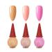 Pink Nail Polish Sets Nude Pink Series Nail Varnish Quick Dry & Long Lasting Pale Pink Natural Nail Polish for Women DIY Nail Art at Home No Need UV 13ML