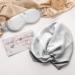 22 Momme 100% Pure Mulberry Silk Grey Sleep Cap for Women - Double Layer Hair Bonnet for Sleeping - Buy Online on GoSupps.com