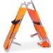 Emergency Rescue Stretcher Flat Foldaway Portable Stretcher with Two Steel Bars for Hospital Ambulance Weight Capacity 350 Lb 1212 (Size : Orange)-Orange ()