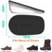 Dr. Shoesert Height Increase Insoles for Men & Women | Wool Felt Gel Heel Cushions for Leg Length Discrepancy | Shock-Absorbing Shoe Lifts for Pain Relief | Large 1.4" Black - Buy Online on GoSupps.com