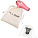 Cotton Hair Dryer Bags - Set of 2 | Drawstring Container for Hairdryer & Nozzle Attachment | Organizer for Hair Dryer Accessories - Buy Online on GoSupps.com