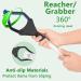 2 Pack 32 Inch Reacher Grabber Tool with 360 Rotating Jaw - Foldable & Lightweight for Elderly - Trash Claw Grabber with Magnet - Garden Nabber - Mobility Aid Tool (Blue) - Buy Online on GoSupps.com