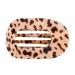 URVIKBVG 2024 Creative Medium Flat Hair Clip for Thick Hair - Flat Claw Clip - Strong Grip Bendable Teeth Comfortable Curved Design - Suitable for All Hair Types (leopard print)