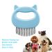 Pet Hair Grooming Massage Comb | Cat Dog Shedding Brush | Matted Fur Remover | Blue Shell Comb - Buy Online on GoSupps.com