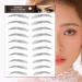 120 Pairs Eyebrow Tattoos Stickers Eyebrow Water Transfers Stickers Hair-Like Waterproof Eyebrow Stickers for Brow Grooming Shaping black - Buy Online on GoSupps.com