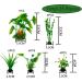 Buy Lancare 25 PCS Green Plastic Aquarium Plants - Artificial Aquatic Decoration Set for Stunning Fish Tanks - Buy Online on GoSupps.com