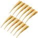 Beaupretty Hairdress 12 Pack Haircaps For Styling and E Alligator-Haar Spang Non-slip metal. HNE hairdressing salon clips for thick and thin hair (gold) decorative hair clips