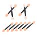 Hemoton 200 Pcs Double Ended Eyeshadow Brush Sponge Eyeshadow Stick Latex Sponge Dual-side Eye Makeup Applicator Makeup Brush Makeup Tool Sponge Brush Cosmetic Tool