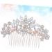 FRCOLOR 1pc Wedding Combs pearl comb barrette hair accessories for women wedding Crystal hair comb Wedding Hair Accessories bridal hair combs wedding headpiece bride rhinestones rose gold - Buy Online on GoSupps.com