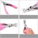 TRIXES Nail Clippers - False Nail Tip Cutters - Nail Trimmer for Acrylic or Gel Nails - Professional Nail Tip Clippers - False Nails Artificial Gel Nails Shaper - Professional Manicure Tools - Pink - Buy Online on GoSupps.com