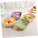 Cabilock 3pcs Fruit Tray Candy Nut Serving Dish Candy Container Salad Bow Mini Pink Candy Stand Food Grade Size 1 Pink - Buy Online on GoSupps.com