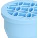 Makeup Brush Scrubber Makeup Brush Cleaning Bowl Portable Space Saving 2 in 1 Multifunctional Palm Size Folding with Brush Drying Rack for Daily (Blue) - Buy Online on GoSupps.com