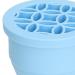 2 in 1 Makeup Brush Cleaner Bowl | Portable Folding Cleaning Mat with Drying Rack | Space-Saving Brush Cleaner in Blue - Buy Online on GoSupps.com