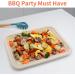 Bloomoon 50 Pack 14 Inch Heavy-Duty Disposable Food Trays - Compostable Paper Platter Plates for Crawfish, Lobster, Crab, BBQ - Extra Large Serving at Party - Buy Online on GoSupps.com