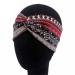 Lergo women's ethnic cross wide headband twisted elastic burgundy