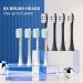 2 Pack Rechargeable Electric Toothbrushes for Adults and Kids - Sonic Whitening Tooth Brush with 8 Heads, 6 Modes, Smart Timer, Waterproof - Black/White Set - Buy Online on GoSupps.com