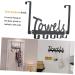 WOONEKY Nail- Coat Hook Wall Hooks for Coats Over Door Towel Rack Cabinet Hanger Towel Hook Black Metal - Buy Online on GoSupps.com