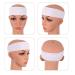 MapofBeauty 3 Pack Yoga Headbands - Stretchy Cotton Hair Wrap for Sport Running & Gym - White - Buy Online on GoSupps.com