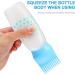 Lurrose Root Comb Applicator Bottle Set - 3pcs 6oz Squeeze Bottles for Salon Hair Coloring - Blue - Buy Online on GoSupps.com