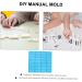 NUOBESTY Chocolate Candy Molds Chocolate Molds 2pcs Mold Silica Gel 3D Chocolate Candies Self Made Resin Molds Dominoes Resin Moulds Bluex2pcs 20.5X8.5X0.8CMx2pcs - Buy Online on GoSupps.com