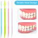 Wllhyf 200-Piece Double-Headed Toothpicks & Dental Floss - Interdental Brush Plastic Toothpicks in White Blue Green & Pink - Buy Online on GoSupps.com