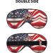 American Flag Firework Print Unisex Eye Mask | Soft Travel Eye Shade for Yoga & Work - Buy Online on GoSupps.com