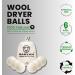 Baryah Tumble Dryer Balls Pack Of 6 XL - Handmade Reusable Organic New Zealand Sheep Wool Laundry Balls For Washing Machine Reduce Drying Time And Wrinkles With Natural Scented Fabric Softener Laundry - Buy Online on GoSupps.com