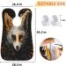 Fox Beard Bib Apron | Beard Hair Catcher for Men | Ideal Gift for Dad & Husband - Father's Day Anniversary Christmas - Includes 2 Suction Cups - Buy Online on GoSupps.com