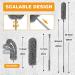 Daiilg Gutter Cleaning Brush Roofing Tool with Telescopic Extendable Pole 8.2Ft Guard Cleaner Tool Easy Remove Leave grey - Buy Online on GoSupps.com