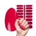 My nails nail foils Rosarot I 16 Ultra-D nne Nail polish strips in single color/pink/red I self-adhesive premium nail art wraps I sticks to natural and lacquered acrylic gel & shellac nails