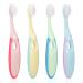 Fingertoys 4 pieces baby toothbrush baby toothbrush with extra soft bristles nano toothbrush extra soft toothbrush toothbrush children for 3-6 years