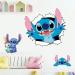 Lilo and Stitch 3D Wall Stickers - Kids Cartoon Decals for Nursery and Bedroom Decor | 16.5X23.6 inch - Buy Online on GoSupps.com