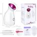 Facial Steamer SPA Sauna Face Humidifier Wolady Home Sauna Steamer Nano Ionic Warm Mist Humidifier Steamer with Stainless Steel Skin Kit for Pores Cleanse Clear Blackheads Acne Skin Cares (Middle) Pink - Buy Online on GoSupps.com