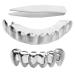 PRETYZOOM Halloween Dentures Tooth Grillz Hip Hop Removable Grille