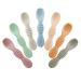 PandaEar 7 Pcs Silicone Baby Spoons Baby Led Weaning Spoons First Stage Self Feeding Spoon for Toddler Infant