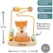 Personalized Elefantasie Mini Motor Skills Loop Game | Wooden Fox Plug-in Gift for Babies - Custom Engraving Available - Buy Online on GoSupps.com