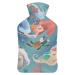 Hot Water Bottle With Lid Mermaids Rubber Hot Water Bag For Pain Relief Cramps Foot Warmer Hot And Cold Therapy