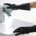 SEPTAM Cleaning Gloves Household Gloves Black Washing Waterproof Plastic Rubber Household Cleaning Anti-slip Durable Kitchen Dishwashing - Buy Online on GoSupps.com