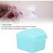 Trapezoidal Orthodontic Retainer Case - Portable Oral Storage Box for Dentistry | Travel-Friendly Purple/Blue Dental Protector - Buy Online on GoSupps.com