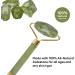 Jade Roller & Gua Sha Facial Tool 100% Natural Facial Stone Face Roller Face Massager for Skin Tightening Neck Eye Treatment Anti-aging Rejuvenate Remove Wrinkles and Puffiness (Green) - Buy Online on GoSupps.com