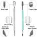 Ejiubas Cuticle Trimmer & Pusher Set - Professional Grade Stainless Steel Nipper, Remover & Cutter for Pedicure & Manicure - Green - Buy Online on GoSupps.com