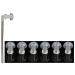 FCS Ear Tips Silicone Earplug Domes for BTE and Pocket Hearing Instruments Ear Tip Replacement with Tube and Elbow Connectors (6 Pc. Medium- 11mm)