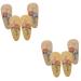 FOMIYES 4 Pairs Hairpin Cloth Hair Clips Baby Hair Pin Girls Hair Clips for Kids Ages 4-8 Kids Accessories for Girls Retro Hair Pin Hair Barrettes Clip Alloy Child Vintage Cloth Flowers