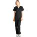 Dagacci Unisex Medical Scrub Set - Black XXXL | Top and Pant Combo for Men and Women - Buy Online on GoSupps.com