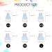 Ootsr 12-Piece Transparent Square Heel Stoppers - High Heel Protectors for Women - 6 Sizes - Perfect Heel Repair Caps for Walking - Buy Online on GoSupps.com