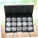 Angoily 15 Eyeshadow Empty Cosmetic Case Empty Makeup Eye Shadow Box Concealer Travel Aluminum Plate - Buy Online on GoSupps.com